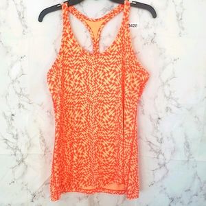 NIKE Dri-Fit Orange Racerback Tank Top Slim Fit Me